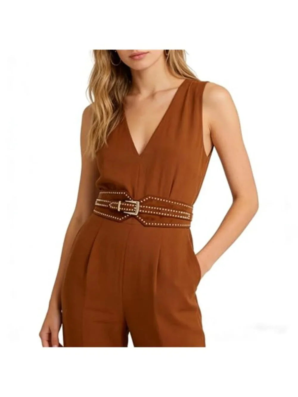 Women's Wide Elastic Belt Chunky Stretchy Thick Belt